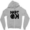 not ok baseball Zipper Hoodie