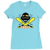 pinch hitter Ladies Fitted T-Shirt