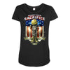 honor their sacrifice war soldier Maternity Scoop Neck T-shirt