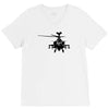 military attach helicopter gunship V-Neck Tee