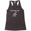 save gas run Racerback Tank