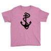 anchor sailor t shirt fashion cross top tee nautical tshirt retro tatt Youth Tee