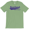 scotland born and raised retro white &amp; navy international country T-Shirt