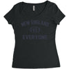 NEW ENGLAND VS EVERYBODY Women's Triblend Scoop T-shirt