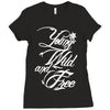 young wild and free new Ladies Fitted T-Shirt