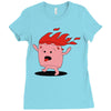 marshmallow prend feu Ladies Fitted T-Shirt