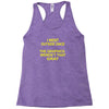 i went outside once Racerback Tank