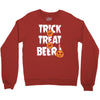 trick or treat or beer Crewneck Sweatshirt