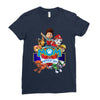 paw patrol birthday boy mom Ladies Fitted T-Shirt