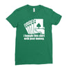 bought this shirt with your money poker Ladies Fitted T-Shirt