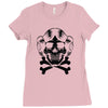 space princess skull Ladies Fitted T-Shirt