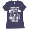 Awesome Brother Looks Like Ladies Fitted T-Shirt
