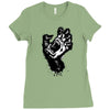 screaming hand werewolf Ladies Fitted T-Shirt