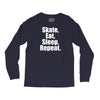 Skates Eat Sleep Repeat Long Sleeve Shirts