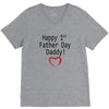 happy 1st father day V-Neck Tee