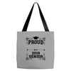 proud name 2018 senior Tote Bags