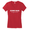 second grade squad Women's V-Neck T-Shirt