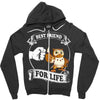 new owl best friend for life Zipper Hoodie
