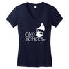 old school Women's V-Neck T-Shirt
