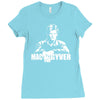 mac gyver schwarz Ladies Fitted T-Shirt