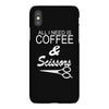 all i need is coffee sciossors iPhoneX
