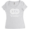 cleavage Women's Triblend Scoop T-shirt