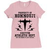 Property Of Honnouji Athletics Dept. Ladies Fitted T-Shirt