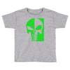 mad engine marvel brand punisher scar glow in the dark Toddler T-shirt