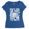 buy me car parts and tell me i'm pretty mechanic turbo nfs fan Women's Triblend Scoop T-shirt