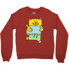 meow is running Crewneck Sweatshirt