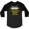 new mens womens kids eye got mad minion skills and stuff funny novelty 3/4 Sleeve Shirt