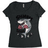 sharrk team Women's Triblend Scoop T-shirt