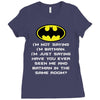 i'm not saying i'm batman funny Ladies Fitted T-Shirt