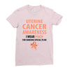 wear peach for uterine cancer Ladies Fitted T-Shirt