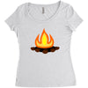 fire Women's Triblend Scoop T-shirt