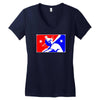yoda baseball  funny Women's V-Neck T-Shirt