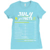 July Girl Facts Leo Ladies Fitted T-Shirt