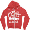 Queens Are Born In August Zipper Hoodie