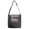 train insaiyan gym training to beat goku or krillin dbz dragon ball z Adjustable Strap Totes