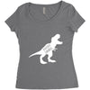 Daddysaurus Women's Triblend Scoop T-shirt