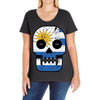 uruguay till i die Ladies Curvy T-Shirt