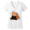 red fox 5 Women's V-Neck T-Shirt