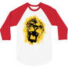 lion yellow 3/4 Sleeve Shirt