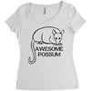 awesome possum Women's Triblend Scoop T-shirt