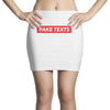 Fake Texts Hypebeast Mini Skirts