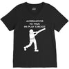 alternatives to war play cricket batting anti war stencil tour V-Neck Tee