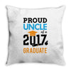 Class of 2017 Proud Uncle Graduation Throw Pillow