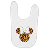 Minnie Mouse Leopard Baby Bibs
