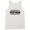 vegetarian ask yourself why not vegan food foodie tofu geek tee shirt Tank Top