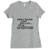 teacher adventure Ladies Fitted T-Shirt